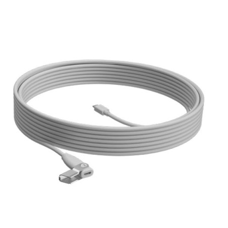 LOGITECH EXTENTION CABLE for Rally Mic Pod WHITE 10M - WW, "952-000047" (timbru verde 0.18 lei)