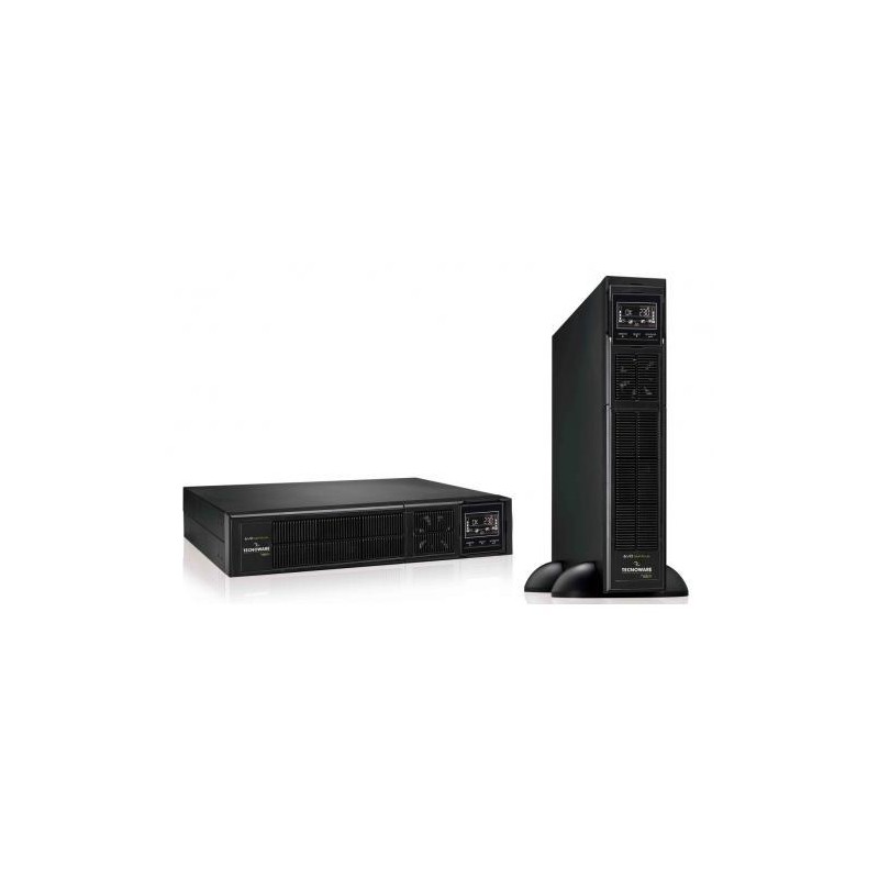 UPS Tecnoware "EVO DSP PLUS", Online, Tower/rack, 2160 W, fara AVR, IEC x 8, display LCD, back-up 11 - 20 min. "FGCEDP2402RTIEC"