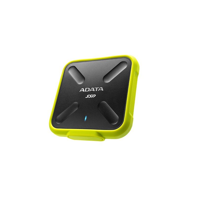 SSD. extern ADATA SD700, 1TB, USB 3.2 gen 1, R/W: 440/430 MB/s, galben, "ASD700-1TU31-CYL" (timbru verde 0.18 lei)