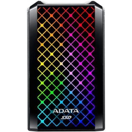 SSD. extern ADATA ASE900G, 2TB, 2.5 inch, USB 3.2 Type-C, R/W: 2000/2000 MB/s, negru, "ASE900G-2TU32G2CBK" (timbru verde 0.18 le