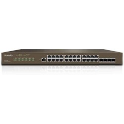 SWITCH Tenda, Gigabit x 24, SFP x 4, managed, "TEG3328F" (timbru verde 2 lei)
