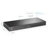 SWITCH TP-LINK  8 porturi JetStream 8-Port 10GE SFP+ L2+ Managed Switch. carcasa metalica "TL-SX3008F" (timbru verde 2 lei)