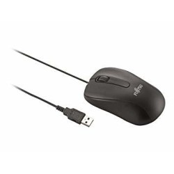 Mouse Fujitsu M520 BLACK, optical mouse with 3 keys, black, 1000 dpi, USB cable 1,8m, white box "S26381-K467-L100"(timbru verde 