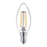 SET 3 becuri LED Philips, soclu E14, putere 4.7W, forma lumanare, lumina alb calda, alimentare 220 - 240 V, "000008718699777791"