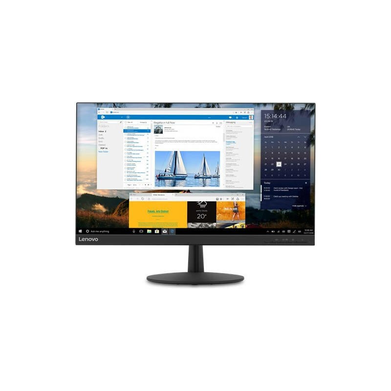 MONITOR Lenovo 23.8 inch, home | office, IPS, WQHD (2560 x 1440), Wide, 300 cd/mp, 4 ms, HDMI | DisplayPort, "66D1GAC1EU" (timbr