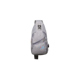 RUCSAC Sling Iggy, polyester,1 bretea, 1 compartiment principal,2 compartimente frontale, 32x16x6.9cm, mufa USB incarcare+cablu,