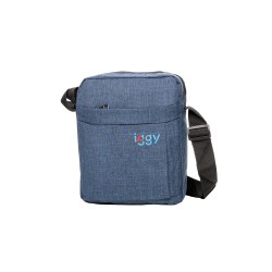 GEANTA CROSSBODY Iggy,1 bretea, 1 compartiment principal,1 compartiment frontal, 21x26x5.6cm, polyester,albastru "IGSB-CROSS-BL"