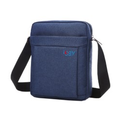 GEANTA CROSSBODY Iggy,1 bretea, 1 compartiment principal,1 compartiment frontal, 21x26x5.6cm, polyester,albastru "IGSB-CROSS-BL"