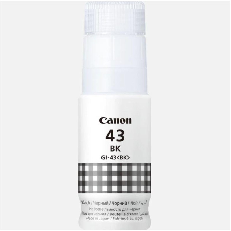 Cartus Cerneala Original Canon Black, GI-43BK, pentru Pixma G540|G640, 3.7K, (timbru verde 0.15 lei), "4698C001AA"