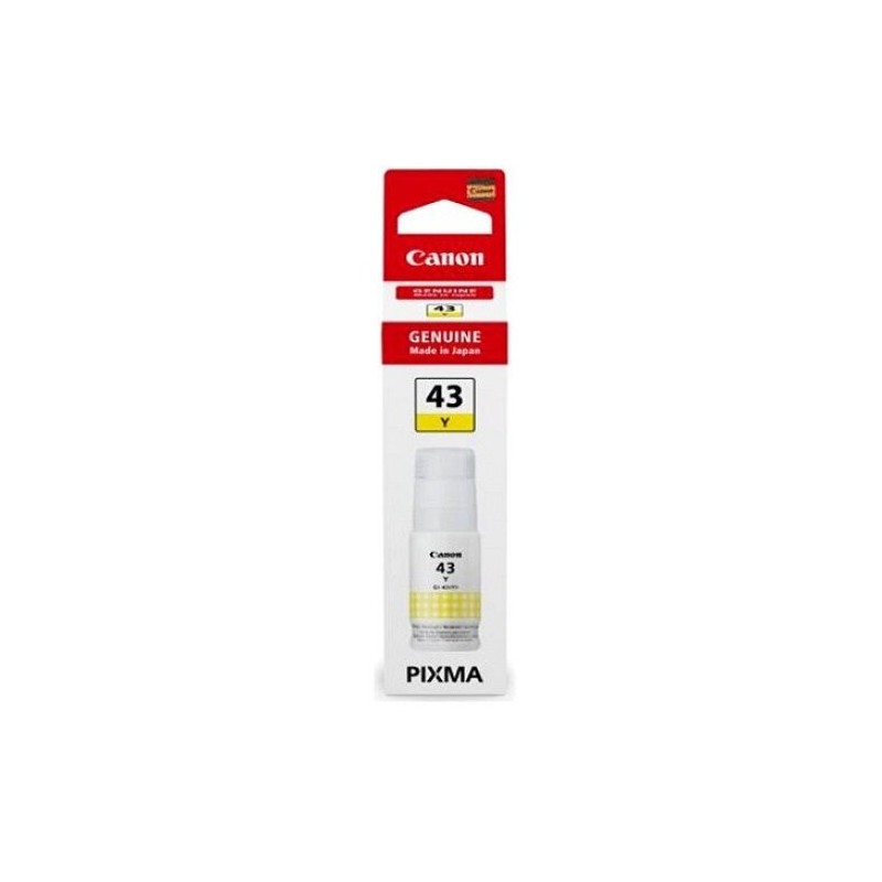 Cartus Cerneala Original Canon Yellow, GI-43Y, pentru Pixma G540|G640, 3.7K, (timbru verde 0.15 lei), "4689C001AA"