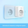 PRIZA inteligenta TP-LINK, Schuko x 1, cu monitorizarea energiei, conectare prin Schuko (T), 16 A, programare prin smartphone, B