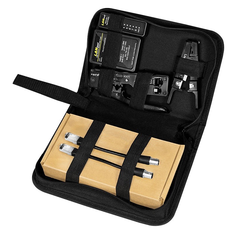 TRUSA scule retelistica, LOGILINK, testare cab, sertiz. mufe, deziz. cablu, sertiz. cab,taiere cablu. 4 prod.:tester cab,cleste 