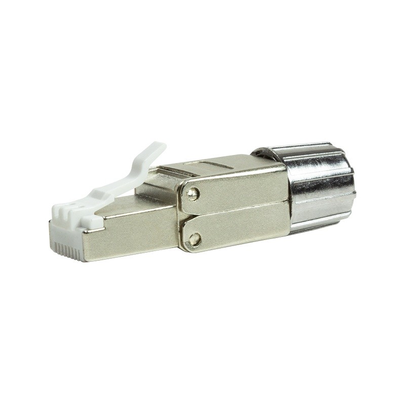 MUFA RJ-45 LOGILINK pt. cablu FTP, SFTP, Cat6a/Cat.7/Cat.8, RJ-45 (T), ecranat, zinc turnat ecranat, manson, pentru cablu cu dia