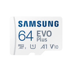 Card memorie Samsung MB-MC64KA/EU, Micro-SDXC, EVO Plus (2021), 64GB, "MB-MC64KA/EU"(timbru verde 0.03 lei)