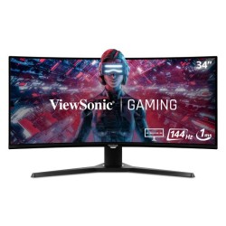 MONITOR ViewSonic 34 inch, Gaming, MVA, UWQHD (3440 x 1440), curbat, 300 cd/mp, 1 ms, HDMI x 2 | DisplayPort x 2, "VX3418-2KPC" 