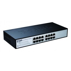 SWITCH D-LINK 16 porturi 10/100Mbps, carcasa metalica, rackabil, "DES-1100-16" (timbru verde 2 lei)
