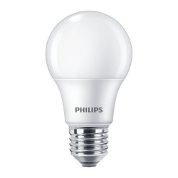 SET 4 becuri LED Philips, soclu E27, putere 8W, forma oval, lumina alb calda, alimentare 220 - 240 V, "000008718699774639" (timb
