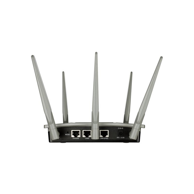 ACCESS POINT D-LINK wireless 1750Mbps, 2 x Gigabit, 6 antene externe, 802.3at PoE, Dual Band AC1750, "DAP-2695" (timbru verde 0.