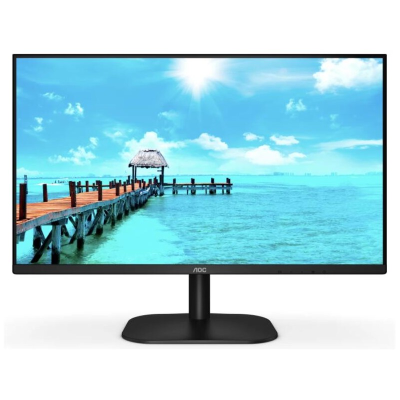 MONITOR  AOC 27 inch, home | office, VA, Full HD (1920 x 1080), Wide, 250 cd/mp, 4 ms, HDMI | DisplayPort | VGA, "27B2QAM" (timb
