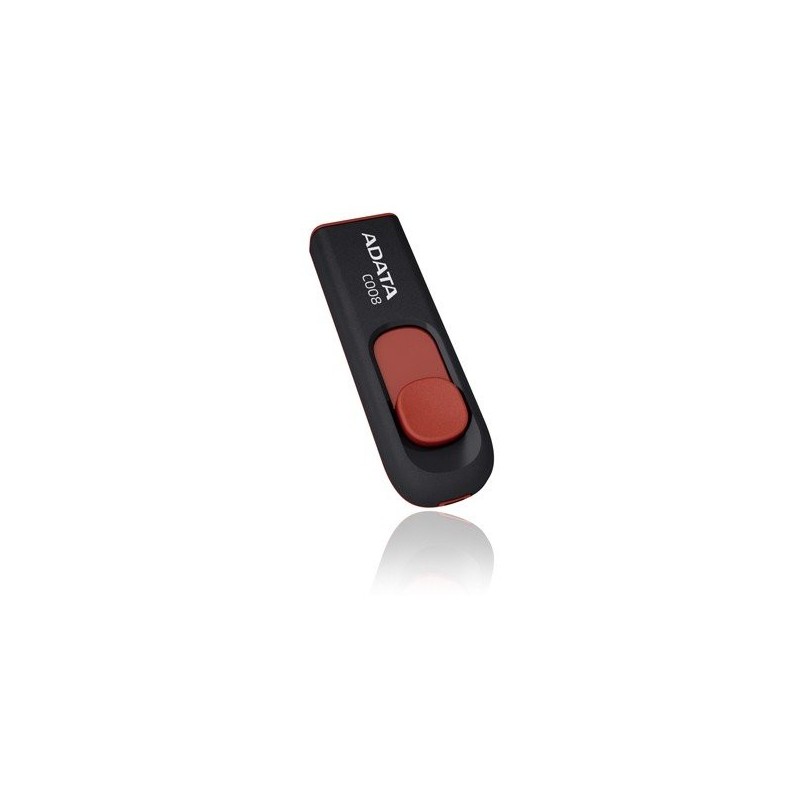 MEMORIE USB 2.0 8GB ADATA C008;Black "AC008-8G-RBK"  (timbru verde 0.03 lei)