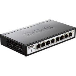 SWITCH D-LINK SMART  8 porturi Gigabit  carcasa metalica, "DGS-1100-08" (timbru verde 2 lei)