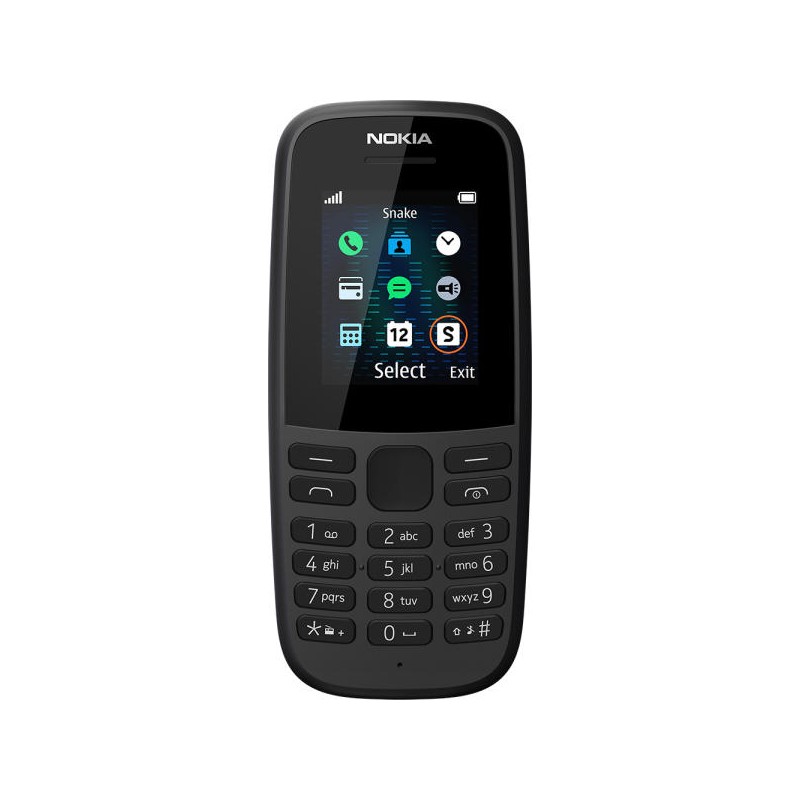 Telefon cu butoane, NOKIA, "105" ecran 1.77 inch, dual sim, memorie interna 4 MB, 2G, OEM, acumulator 800 mAh, albastru, "16KIGL