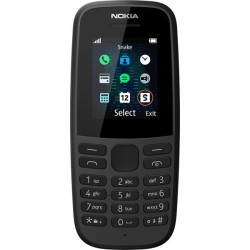 Telefon cu butoane, NOKIA, "105" ecran 1.77 inch, dual sim, memorie interna 4 MB, 2G, OEM, acumulator 800 mAh, albastru, "16KIGL