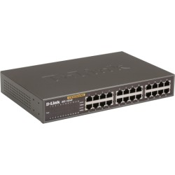 SWITCH D-LINK 24 porturi 10/100Mbps, carcasa metalica, rackabil, "DES-1024D" (timbru verde 2 lei)