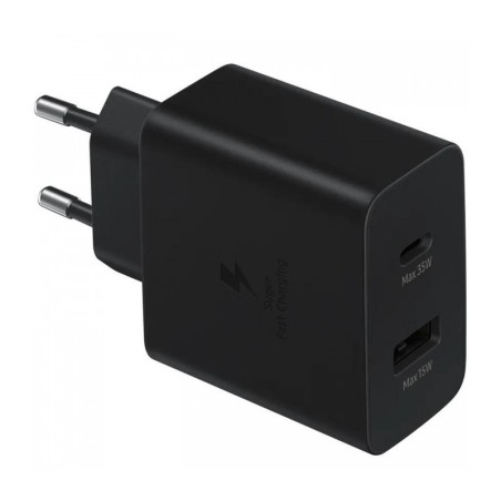 Incarcator retea 220V Samsung, USB Type C | USB, 35W, fast charge, negru, "EP-TA220NBEGEU" (timbru verde 0.18 lei)