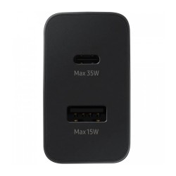 Incarcator retea 220V Samsung, USB Type C | USB, 35W, fast charge, negru, "EP-TA220NBEGEU" (timbru verde 0.18 lei)