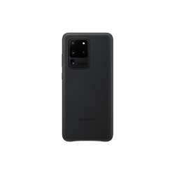 HUSA Smartphone Samsung, pt Galaxy S20 Ultra, tip back cover (protectie spate), piele, ultrasubtire, negru, "EF-VG988LBEGEU"