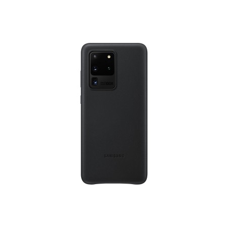 HUSA Smartphone Samsung, pt Galaxy S20 Ultra, tip back cover (protectie spate), piele, ultrasubtire, negru, "EF-VG988LBEGEU"