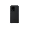 HUSA Smartphone Samsung, pt Galaxy S20 Ultra, tip back cover (protectie spate), piele, ultrasubtire, negru, "EF-VG988LBEGEU"