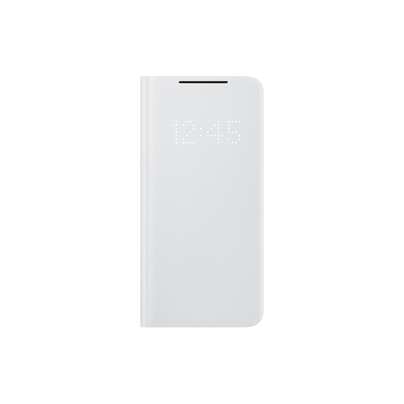 HUSA Smartphone Samsung, pt Galaxy S21, tip smart book cover, policarbonat | poliuretan, Smart LED View, gri, "EF-NG991PJEGEE"