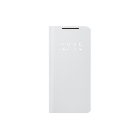 HUSA Smartphone Samsung, pt Galaxy S21, tip smart book cover, policarbonat | poliuretan, Smart LED View, gri, "EF-NG991PJEGEE"