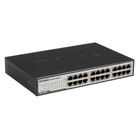 SWITCH D-LINK 24 porturi Gigabit. carcasa metalica, "DGS-1024D" (timbru verde 2 lei)