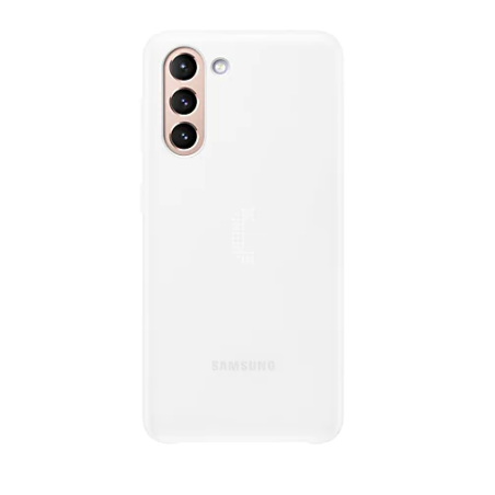 HUSA Smartphone Samsung, pt Galaxy S21, tip smart book cover, policarbonat | poliuretan, Smart LED View, alb, "EF-KG991CWEGWW"
