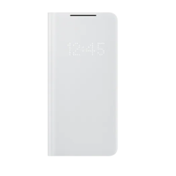 HUSA Smartphone Samsung, pt Galaxy S21+, tip smart book cover, poliuretan, Smart LED View, gri, "EF-NG996PJEGEE"
