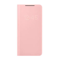 HUSA Smartphone Samsung, pt Galaxy S21+, tip smart book cover, poliuretan, Smart LED View, roz, "EF-NG996PPEGEE"