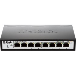 SWITCH D-LINK SMART  8 porturi Gigabit  carcasa metalica, "DGS-1100-08" (timbru verde 2 lei)