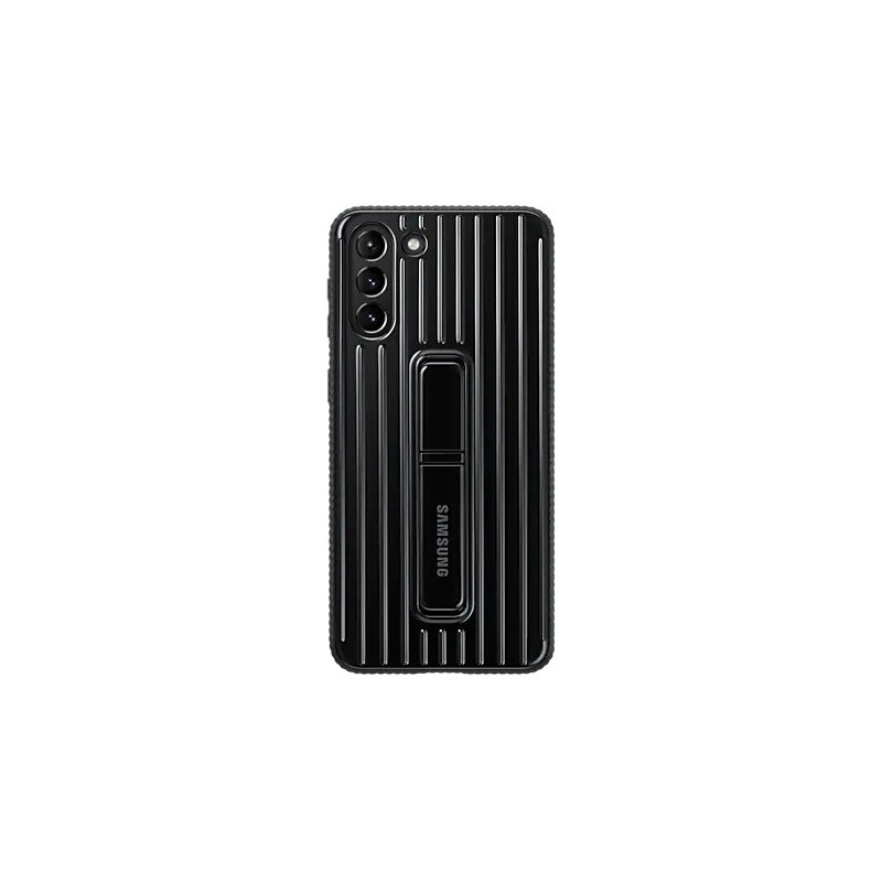 HUSA Smartphone Samsung, pt Galaxy S21+, tip back cover (protectie spate), plastic, Protective Standing Cover, negru, "EF-RG996C