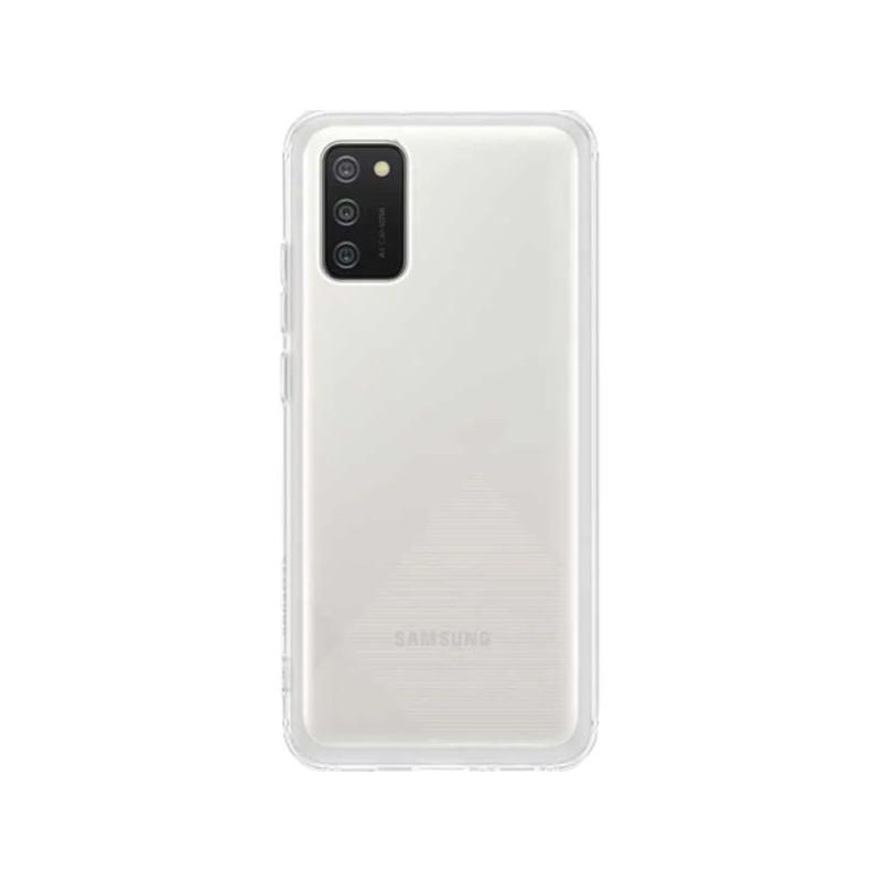 HUSA Smartphone Samsung, pt Galaxy A02s, tip back cover (protectie spate), plastic, ultrasubtire, transparent, "EF-QA026TTEGEU"