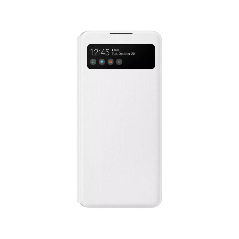 HUSA Smartphone Samsung, pt Galaxy A42, tip smart book cover cu buzunar, TPU, Smart View Wallet, alb, "EF-EA426PWEGEE"