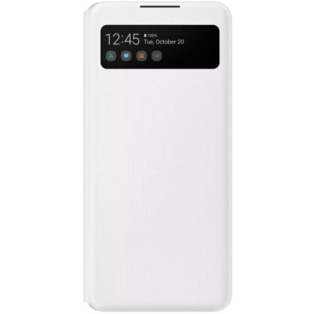 HUSA Smartphone Samsung, pt Galaxy A42, tip smart book cover cu buzunar, TPU, Smart View Wallet, alb, "EF-EA426PWEGEE"