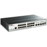 SWITCH D-LINK SMART 16 porturi Gigabit. + 2 porturi SFP + 2 porturi 10G SFP+, carcasa metalica, rackabil, "DGS-1510-20" (timbru 