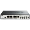 SWITCH D-LINK SMART 16 porturi Gigabit. + 2 porturi SFP + 2 porturi 10G SFP+, carcasa metalica, rackabil, "DGS-1510-20" (timbru 