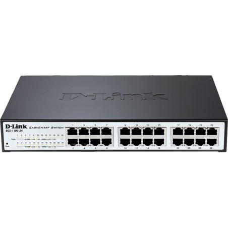 SWITCH D-LINK SMART 16 porturi Gigabit  carcasa metalica, rackabil, "DGS-1100-16" (timbru verde 2 lei)
