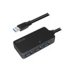 CABLU USB LOGILINK prelungitor, USB 3.0 (T) la 4 x USB 3.0 (M), 10m, activ (permite folosirea unui cablu USB lung), negru, "UA02