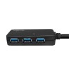 CABLU USB LOGILINK prelungitor, USB 3.0 (T) la 4 x USB 3.0 (M), 10m, activ (permite folosirea unui cablu USB lung), negru, "UA02