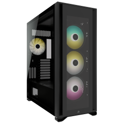CARCASA CORSAIR Tower, ATX, "iCUE 7000X RGB", fara sursa, sticla securizata, fan x 4, USB 3.0 x 4, USB 3.1 Type-C x 1, Jack 3.5 